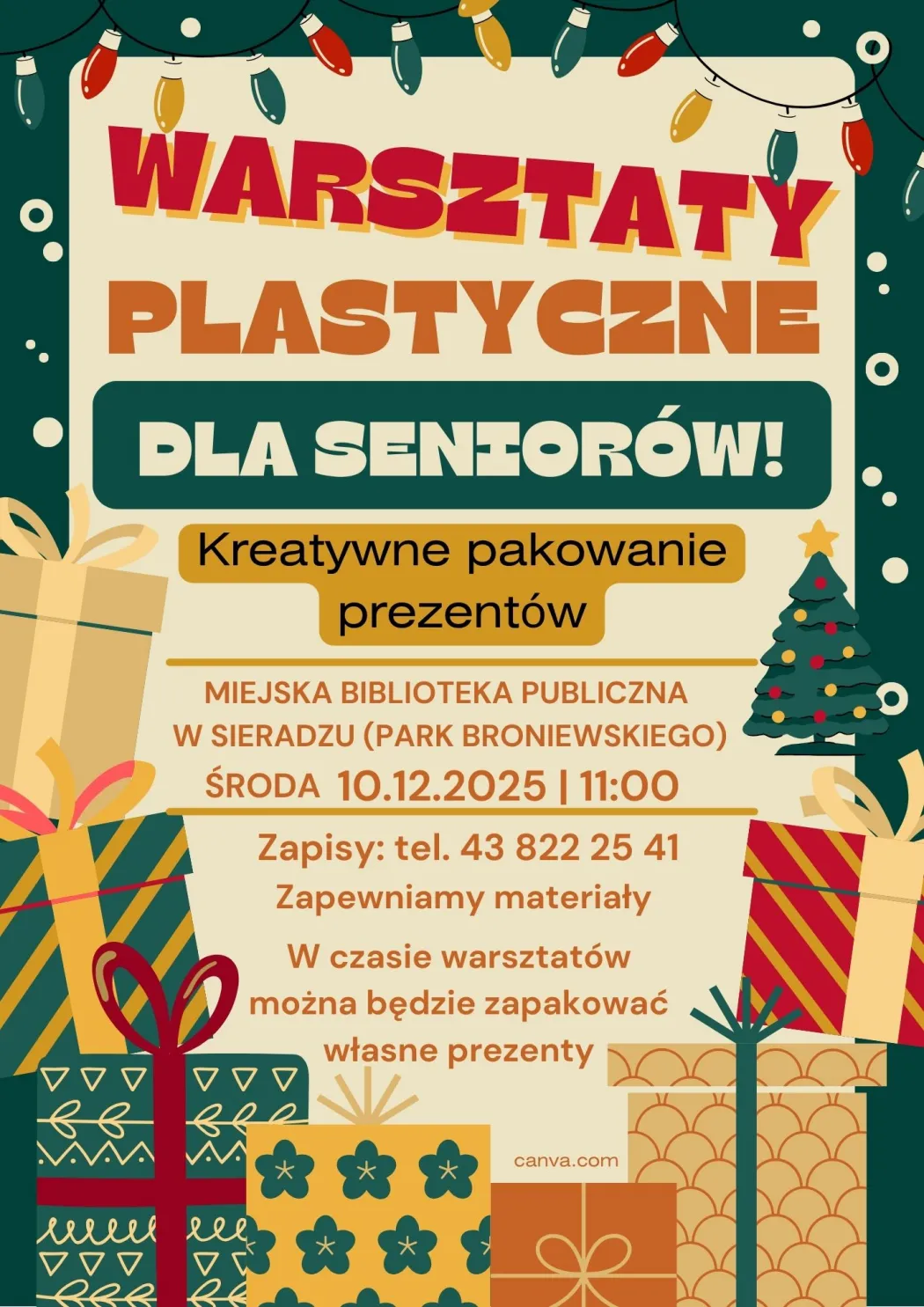 Warsztaty dla seniorów - kreatywne pakowanie prezentów