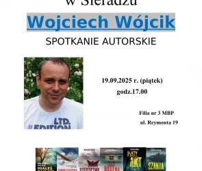 Spotkanie autorskie z Wojciechem Wójcikiem 19.09. godz.17.00.